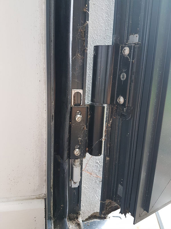 photograph of upvc door lock repair work in Southsea uk